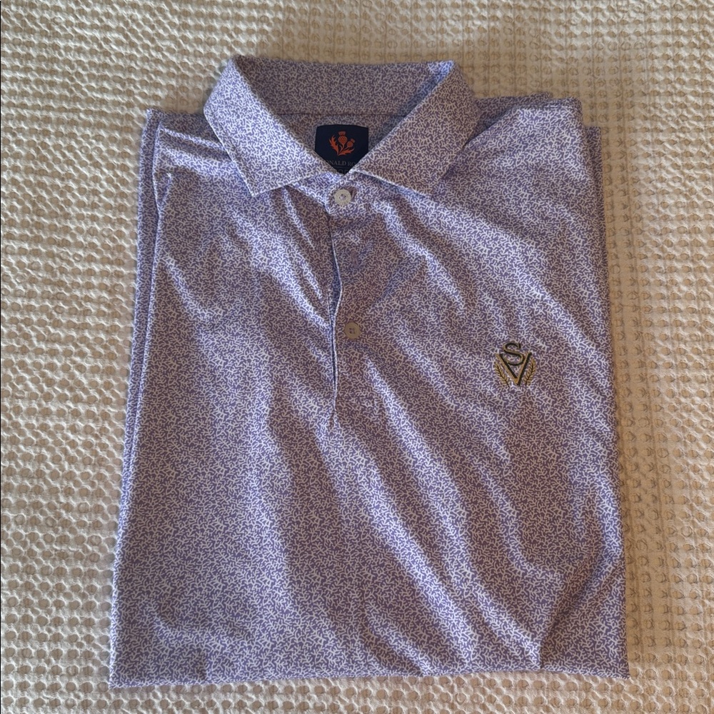 Purple Patterned Polo Shirt. Sand Valley GC